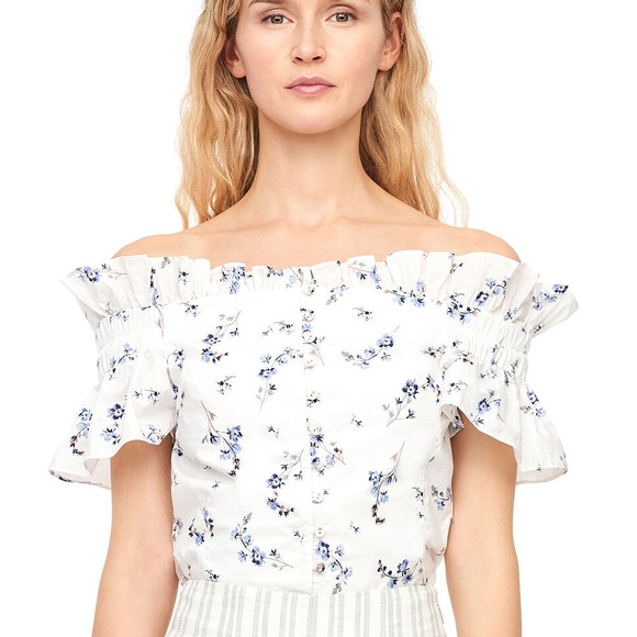 Rebecca Taylor Tops - NWT OFF-THE-SHOULDER FRANCINE FLORAL TOP
